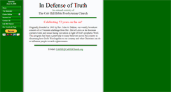 Desktop Screenshot of indefenseoftruth.org